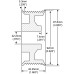 Pulley for Arrowhead ADR5085, J&N 210-12001 210-12001 Pulley for Arrowhead ADR5085, J&N 210-12001 210-12001