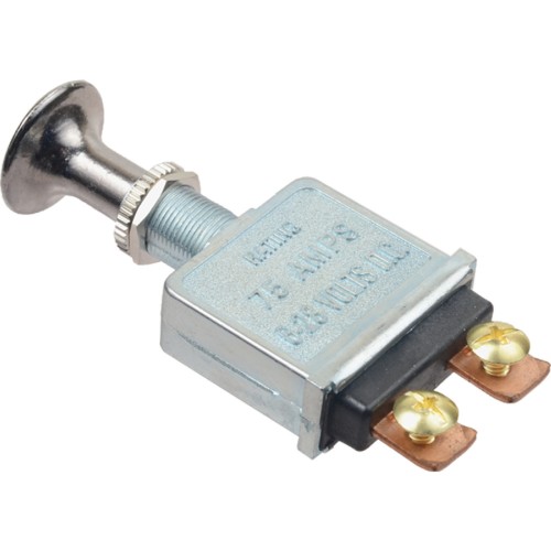 Push-Pull Switch 240-22080 6-28V 75 Amps Cole Hersee: 50002, 50002BX Pollak: 35-306, 35-306P