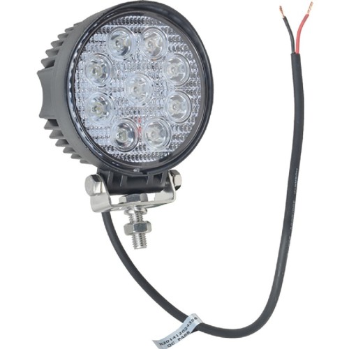 J&N Work Light, 12/24V, LED, 1,200 Lumens, White, 4.50, Flood, Narrow