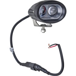 J&N Work Light, 12/24/36/48/60V, LED, 300 Lumens, Blue, 4 x 3, Spot