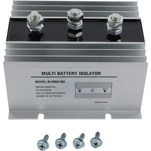 90 Amp Dual Multi 2 Two Battery Isolator- Marine, RV, EMS