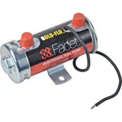 Cylindrical Solid State Fuel Pump 12V, 4-5.5PSI, 24 Min Dry Lift, 36 GPH