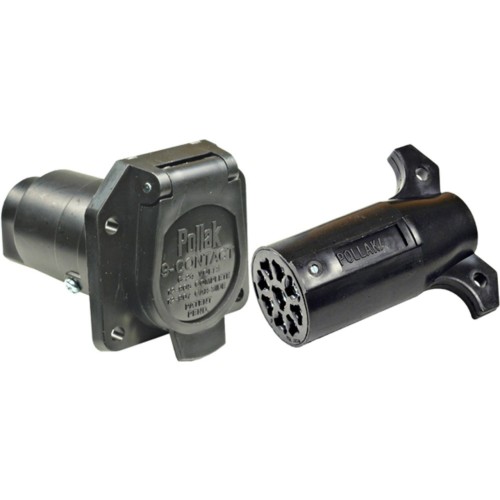 12-905P Pollak 9-Pole Trailer Plug & Socket Kit for Universal 12-905