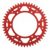 Supersprox Red Aluminum Sprocket, 49T, Chain Size 520, RAL-1512-49-RED Supersprox Red Aluminum Sprocket, 49T, Chain Size 520, RAL-1512-49-RED