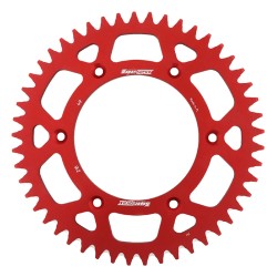 Supersprox Red Aluminum Sprocket, 49T, Chain Size 520, RAL-210-49-RED
