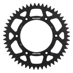 Supersprox Black Aluminum Sprocket, 50T, Chain Size 520, RAL-210-50-BLK