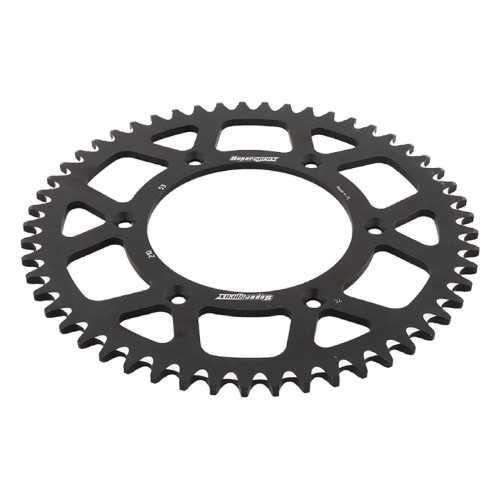 Supersprox Black Aluminum Sprocket, 53T, Chain Size 520, RAL-210-53-BLK