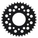 Supersprox Black Aluminum Sprocket, 37T, Chain Size 420, RAL-214-37-BLK Supersprox Black Aluminum Sprocket, 37T, Chain Size 420, RAL-214-37-BLK