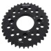 Supersprox Black Aluminum Sprocket, 37T, Chain Size 420, RAL-214-37-BLK Supersprox Black Aluminum Sprocket, 37T, Chain Size 420, RAL-214-37-BLK