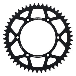 Supersprox Black Aluminum Sprocket, 50T, Chain Size 520, RAL-245-50-BLK