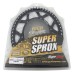 Supersprox Black Aluminum Sprocket, 51T, Chain Size 520, RAL-245-51-BLK Supersprox Black Aluminum Sprocket, 51T, Chain Size 520, RAL-245-51-BLK