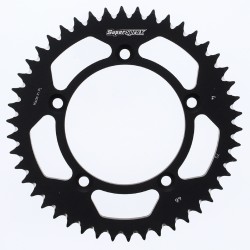 Supersprox Black Aluminum Sprocket, 46T, Chain Size 420, RAL-4-46-BLK