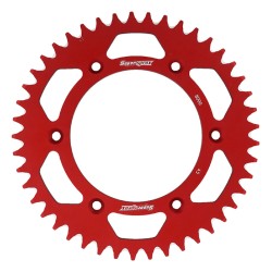 Supersprox Red Aluminum Sprocket, 45T, Chain Size 520, RAL-8000-45-RED