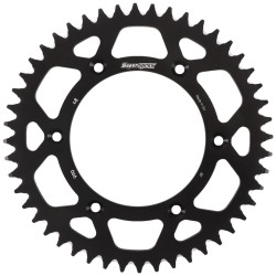 Supersprox Aluminum Sprocket Black 48T-RAL-990-48-BLK for Husqvarna TC 125 2014-2019