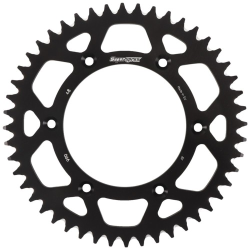 Supersprox Aluminum Sprocket Black 48T-RAL-990-48-BLK for Husqvarna TC 125 2014-2019