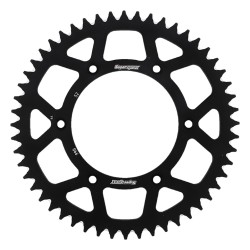Supersprox Black Aluminum Sprocket, 52T, Chain Size 520, RAL-990-52-BLK