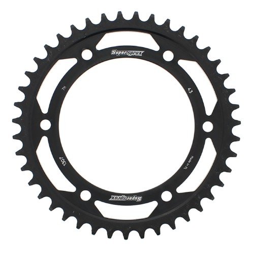 Supersprox Steel Sprocket Black 43T-RFE-1307-43-BLK for Honda CBR1000RR 17 18