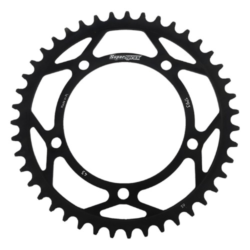 Supersprox Rear Steel Sprocket Black 43T for Suzuki 1000 GSX-R RFE-1793-43-BLK