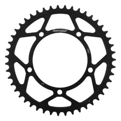 Supersprox Rear Steel Sprocket Black 47T for Suzuki DL 1000 V-Strom 02-16