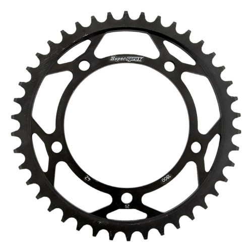 Supersprox Rear Steel Sprocket Black 42T for Suzuki 1000 GSX-R 2001-2016,1250 GSX 2011