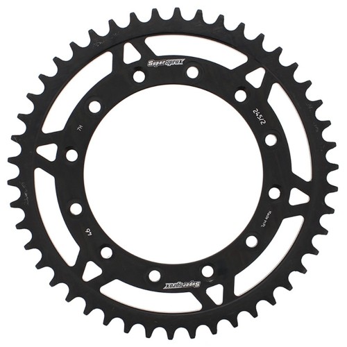 Supersprox Steel Sprocket Black 46T-RFE-2452-46-BLK for Honda XL250S 78-81