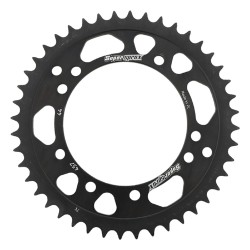 Supersprox Black Steel Sprocket 44T for Kawasaki KDX 80 84-88 RFE-457-44-BLK