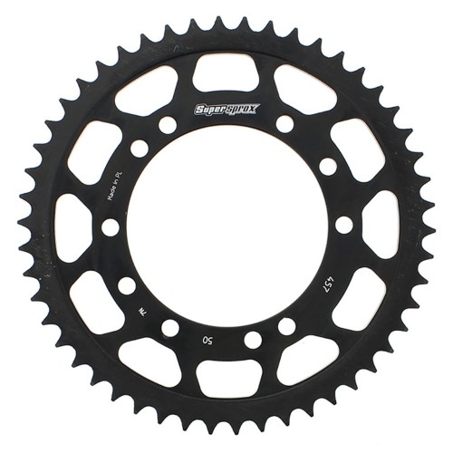 Supersprox Steel Sprocket Black 50T-RFE-457-50-BLK for Kawasaki KX100 95-19