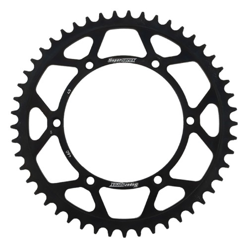 Supersprox Rear Steel Sprocket Black 49T for RFE-460-49-BLK Kawasaki 200 KDX 1984-2006,220KDX 1997-2005