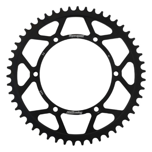 Supersprox Rear Steel Sprocket Black 50T for Kawasaki 125KX 82-05 RFE-460-50-BLK