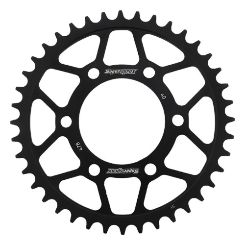 Supersprox Rear Steel Sprocket Black 40T for Carrozzeria 520 RFE-478-40-BLK