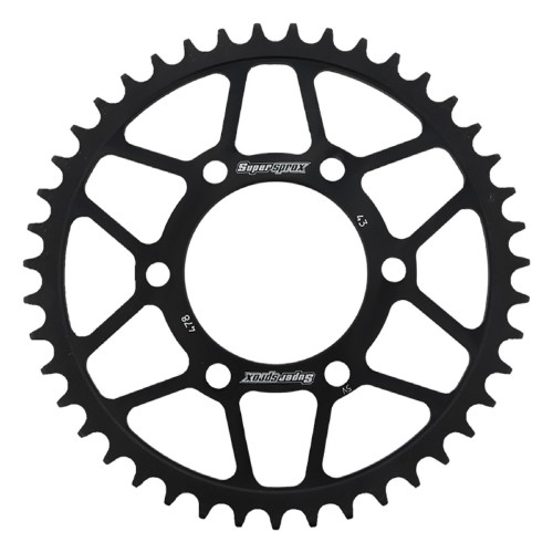 Supersprox Rear Steel Sprocket Black for Aftermarket Wheels Carrozzeria 520