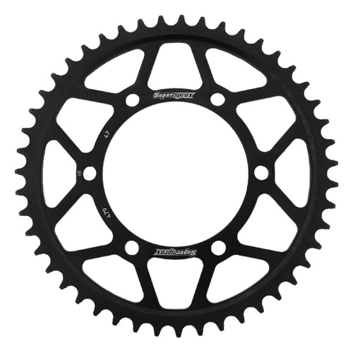 Supersprox Rear Steel Sprocket Black 47T for Kawasaki Ninja 600 ZX 600A 1985-1987