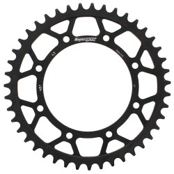 Supersprox Steel Sprocket Black 43T-RFE-487-43-BLK for Kawasaki KL650 A 1987-2007