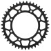 Supersprox Steel Sprocket Black 43T-RFE-487-43-BLK for Kawasaki KL650 A 1987-2007 Supersprox Steel Sprocket Black 43T-RFE-487-43-BLK for Kawasaki KL650 A 1987-2007
