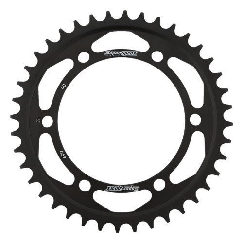 Supersprox Rear Steel Sprocket Black 40T for Wheels Dymag 530 RFE-499-40-BLK