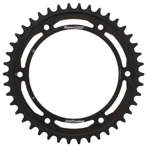 Supersprox Steel Sprocket Black 42T-RFE-6-42-BLK for BMW F700GS 12-16
