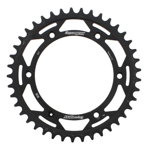 Supersprox Steel Sprocket Black 41T-RFE-808-41-BLK for Suzuki DR250 1990-1993