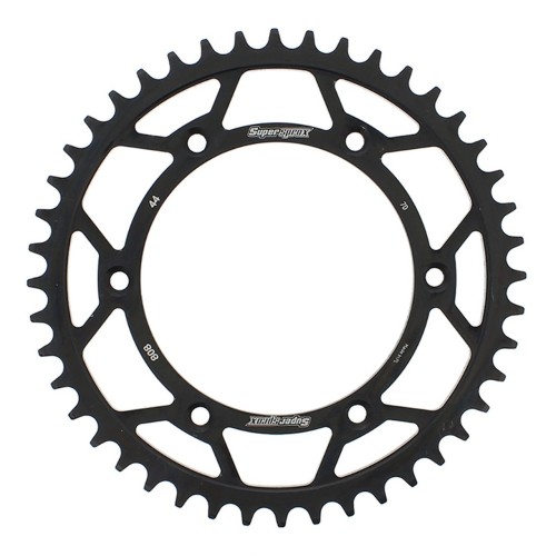 Supersprox Steel Sprocket Black 44T-RFE-808-44-BLK for Suzuki DR250 1990-1993