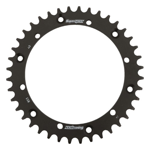 Supersprox Rear Steel Sprocket Black 40T for Yamaha 200 WR R 92 RFE-853-40-BLK
