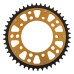 Supersprox - Steel & Aluminum Gold Stealth sprocket, 46T, Chain Size 520, RST-1303-46-GLD Supersprox - Steel & Aluminum Gold Stealth sprocket, 46T, Chain Size 520, RST-1303-46-GLD