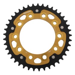 Supersprox - Steel & Aluminum Gold Stealth sprocket, 41T, Chain Size 525, RST-1304-41-GLD
