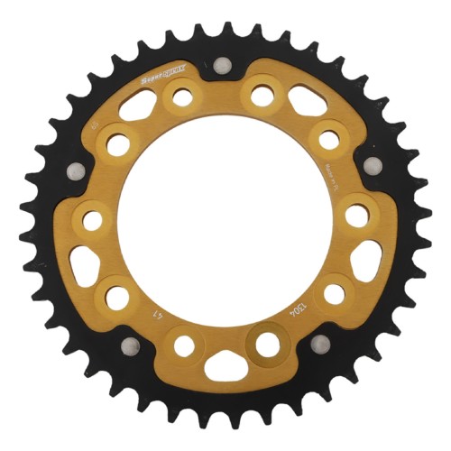 Supersprox - Steel & Aluminum Gold Stealth sprocket, 41T, Chain Size 525, RST-1304-41-GLD