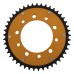Supersprox - Steel & Aluminum Gold Stealth sprocket, 45T, Chain Size 525, RST-1304-45-GLD Supersprox - Steel & Aluminum Gold Stealth sprocket, 45T, Chain Size 525, RST-1304-45-GLD