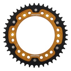 Supersprox - Steel & Aluminum Gold Stealth sprocket, 43T, Chain Size 530, RST-1306-43-GLD
