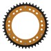 Supersprox - Steel & Aluminum Gold Stealth sprocket, 43T, Chain Size 530, RST-1306-43-GLD Supersprox - Steel & Aluminum Gold Stealth sprocket, 43T, Chain Size 530, RST-1306-43-GLD