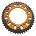 Supersprox - Steel & Aluminum Gold Stealth sprocket, 48T, Chain Size 525, RST-1307-48-GLD Supersprox - Steel & Aluminum Gold Stealth sprocket, 48T, Chain Size 525, RST-1307-48-GLD