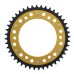 Supersprox - Steel & Aluminum Gold Stealth sprocket, 44T, Chain Size 520, RST-1308-44-GLD Supersprox - Steel & Aluminum Gold Stealth sprocket, 44T, Chain Size 520, RST-1308-44-GLD