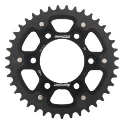 Supersprox - Steel & Aluminum Black Stealth sprocket, 39T, Chain Size 525, RST-1489-39-BLK