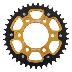 Supersprox - Steel & Aluminum Gold Stealth sprocket, 39T, Chain Size 525, RST-1489-39-GLD
