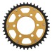 Supersprox - Steel & Aluminum Gold Stealth sprocket, 40T, Chain Size 525, RST-1489-40-GLD Supersprox - Steel & Aluminum Gold Stealth sprocket, 40T, Chain Size 525, RST-1489-40-GLD